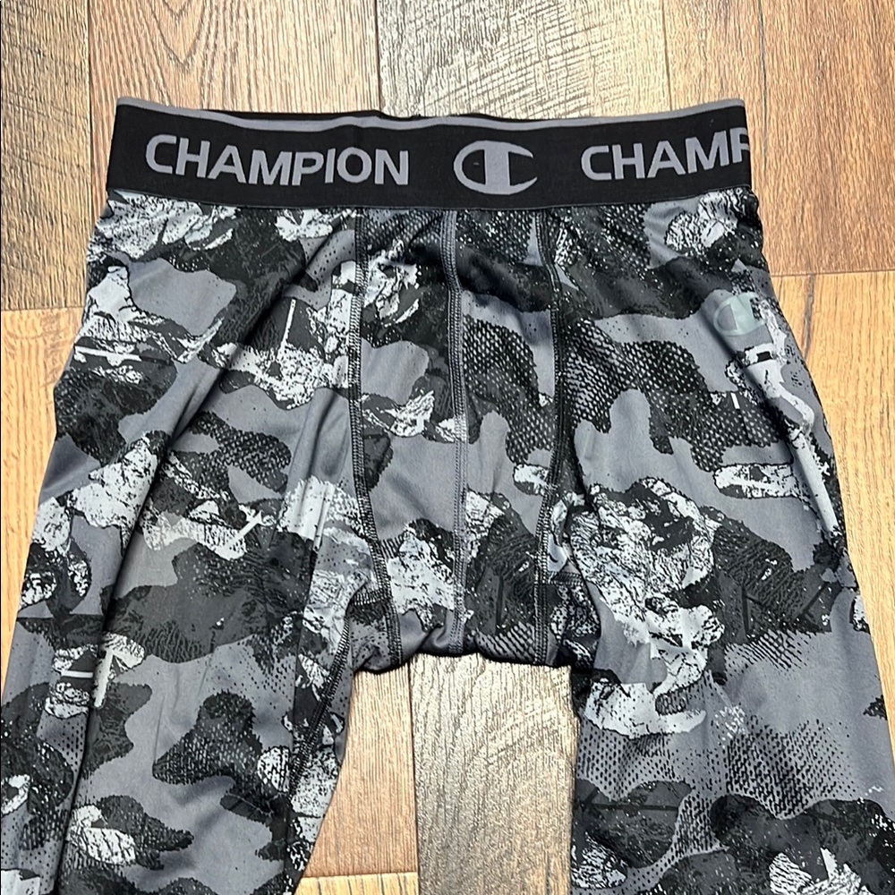 Champion Gray Men’s Medium Camo Leggings Tights
